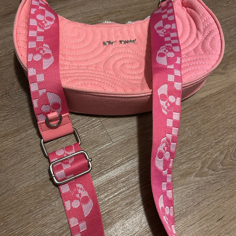 Betsey Johnson Pink Quilted Bag